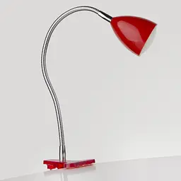 Настільна лампа Brille на гнучкій ніжці на прищепці червона MTL-22 1.8W red - мініатюра 2