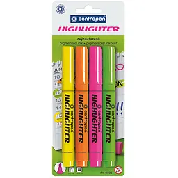 Набір маркерів Centropen Highlighter 8552/04, 4 шт. (8552/4/BL)