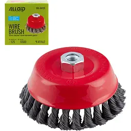 Щітка торцева Alloid Building Tools кручений дріт 125 мм (WB-50125) - мініатюра 2