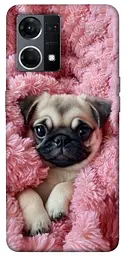 TPU чохол Demsky Мопс у ніжностях для Oppo Reno 7 4G