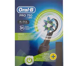 Електрична зубна щітка Oral-B Pro 750 D16 CrossAction (D16.513.UX) Black [67577] - мініатюра 6
