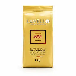 Кава зернова Lavello Grande ORA 1 кг 100% арабіка для кавомашини, еспресо, американо та лате - мініатюра 1
