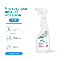 Засіб для миття ванної кімнати Delamark з квітковим ароматом 500 мл (4820152331847) - мініатюра 4