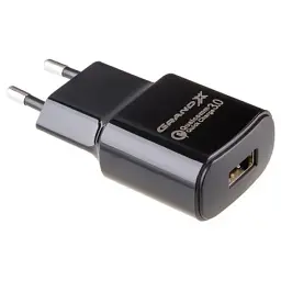 Зарядний пристрій Grand-X CH-550BM (Quick Charg QC3.0 Grand-X 3.6V-12V, 3A-1.5A + DC c (CH-550BM) - мініатюра 2