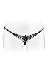 Трусики-стринги с доступом Fashion Secret Danuta Black, S-L (черные)