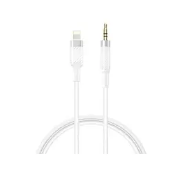 Адаптер XO NB-R279A IP to 3.5 Brushed Clear Audio Cable Білий - мініатюра 3