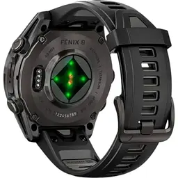 Смарт-годинник Garmin Fenix ​​8 Amoled Sapphire Carbon Gray DLC Tit. w. Black/Pebble Gray S. Band 43 mm (010-02903-20) - мініатюра 5