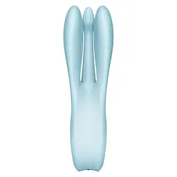 Багатофункціональний вібратор Satisfyer Threesome 1 14 см блакитний - мініатюра 5