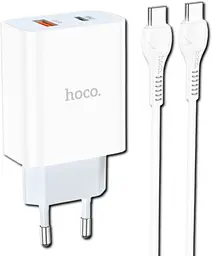 Мережевий зарядний пристрій HOCO N21 Topspeed PD30W QC3.0 Type-C to Type-C (33268-01_340)