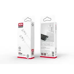 USB Кабель XO NB-Q190A Type-C-Type-C PD 60W 3A 1.0m Білий - мініатюра 2