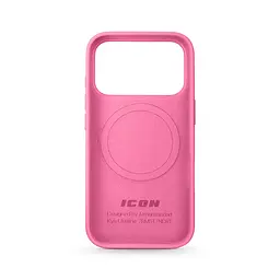 Силиконовый чехол с MagSafe для Apple iPhone 17 Pro, ICON2 MagCase, розовый, противоударный, панель с мягкой подкладкой, защита всего корпуса, поддержка беспроводной зарядки, совместим с защитными стеклами и пленками, ArmorStandart (ARM86675) - мініатюра 2