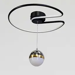 Led люстра пристільна Art 2468/480BK