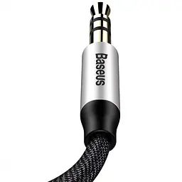 Аудіо-кабель Baseus Yiven M30 3.5мм-M/3.5 мм-M, 1.5м, Silver/Black (CAM30-CS1) - мініатюра 3