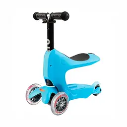 Самокат Micro Mini2go Deluxe Plus блакитний (MMD034) - мініатюра 8