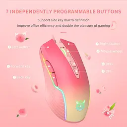 Комп'ютерна мишка Onikuma для ПК та ноутбука CW-93 Pro 6400 DPI 7 кнопок дротова USB з RGB підсвіткою - мініатюра 3