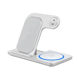 Бездротовий зарядний пристрій WIWU 3 in 1 Foldable Wireless Charger Wi-W020 Білий