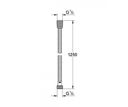Шланг для душу Grohe Relaxaflex Metal Longlife 28142000, Хром - мініатюра 2