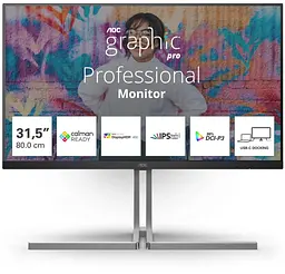 Монітор 31.5" AOC U32U3CV (U32U3CV) 3840х2160 (UHD 4K) IPS 60 Hz