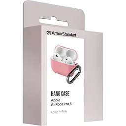 Чохол ArmorStandart Hang Case для Apple AirPods Pro 3 Pink (ARM88280) [149502] - мініатюра 3