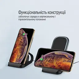 Бездротовий зарядний пристрій ColorWay Wireless Stand 10W Blue (CW-CHW30Q-BL) - мініатюра 5