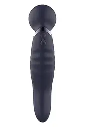 Вібромасажер Dreamtoys Glam Dual Wand Vibe 21.5 см синій - мініатюра 4