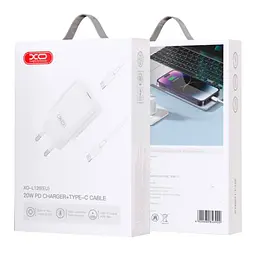Мережевий зарядний пристрій XO L126 1USB-C PD/QC 20W Type-C to Type-C 1 м White (34377_3340093) - мініатюра 5