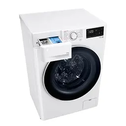 Пральна машина LG фронтальна 85 кг 1200 A+++ 48 см дисплей пара інвертор білий - мініатюра 8