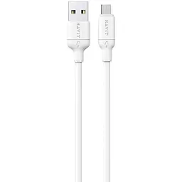 Кабель USB - Micro USB Havit CB678 3A 1 м силіконовий білий (HV-CB678-WH) - мініатюра 3