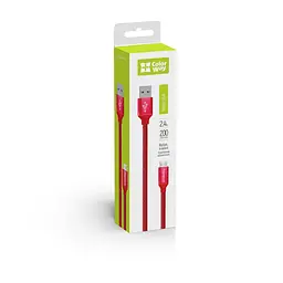 Кабель ColorWay USB-MicroUSB 2.4А 2 м Red - мініатюра 4