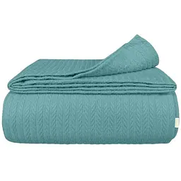 Плед покривало Cosas Azure Knitted Braid 230х240 см косичка (Blanket_50Azure_KnittedBraid_230x240)
