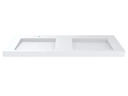 Умивальник Miraggio AGNESS 1500 (0001060) Mirasoft, Матовий, Накладний/Врізний, Білий - мініатюра 3