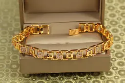 Браслет Xuping Jewelry тендітний союз 19 см 9 мм золотистий