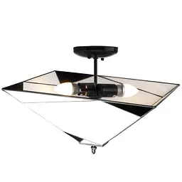 Люстра Brille Тіффані стельова E27 60W BR (BL-605C/2) - мініатюра 5