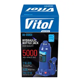Домкрат гідравлічний телескоп Vitol 5 т T90504 (DB-05004) - мініатюра 6