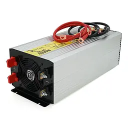Інвертор напруги 12/220V Ritar RSC4000 з правильною синусоїдою 4000Вт, клемні дроти, клемні колодки - мініатюра 2