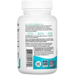 Вітамінно-мінеральний комплекс Nordic Naturals Омега-3 та вітамін D3, 1280 мг та 25 мкг (1000 МО), смак лимона, Ultimate Omega (NOR-01794) - мініатюра 5