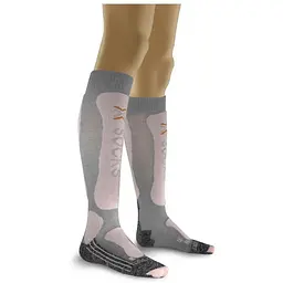 Шкарпетки X-Socks Ski Comfort Supersoft Lady 35-36 Сірий/Рожевий (1068-X20274 35-36 G258)