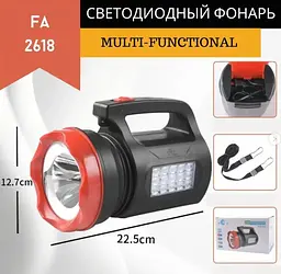 Кемпінговий ліхтар FA-2618 (5W XHP + 15SMD) + microUSB + 2х18650 (2 режими) - мініатюра 3