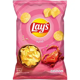 Чипсы Lay's со вкусом краба 60 г (921343)