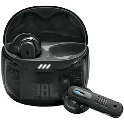 Навушники JBL бездротові Tune Flex 2 Ghost чорний bluetooth мікрофон акумулятор 55 mAh чохол з функцією зарядки