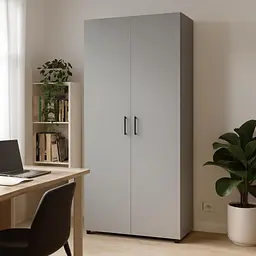 Шафа закрита з полицями ОП-905 Orange-Line 900х500х2000 Сіра мишка - мініатюра 3
