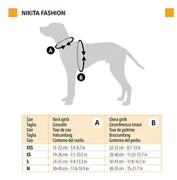 Шлея для собак та котів Ferplast Nikita Fashion P M камуфляж блакитний A: 30-43 см B: 38-55 см 1.5 см 75468930 - мініатюра 5