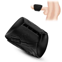 Насадка на пеніс Mechwarrior Black, 9 vibration functions Boss Series 52-00094 100567 - мініатюра 5