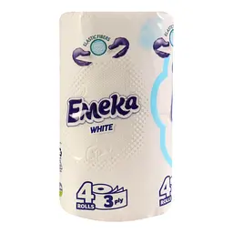 Тришаровий туалетний папір Emeka White 4 рулони (75423) - мініатюра 4