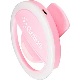 Кільцева лампа для селфі Gelius Pro GP-SR001 Pink - мініатюра 6