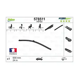 Щітка склоочисника Valeo 578511 - мініатюра 5