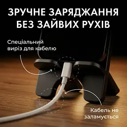 Підставка для телефону дерев’яна настільна Vladi Group (VG3001-21) - мініатюра 3