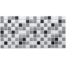Декоративна панель ПВХ чорно-біла мозаїка Sticker Wall SW-00001432 960х480х4мм - мініатюра 1