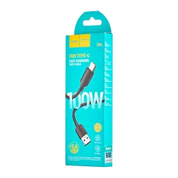 Кабель Hoco X96 Hyper 100W charging data cable Type-C Black - мініатюра 2