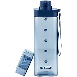Пляшечка для води Kite квадратна 550 мл блакитна (K24-1209-1) - мініатюра 3